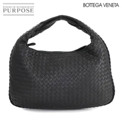 ボッテガ ヴェネタ BOTTEGA VENETA イントレチャート ホーボー ショルダー バッグ レザー ブラック Intrecciato Hobo Bag 90309936