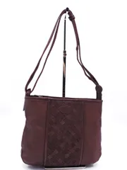 IBIZA イビザ レザー ショルダー バッグ 茶 ■■ レディース