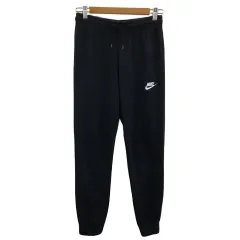 ナイキ NIKE パンツ スウェット ジョガー イージー ロング ロゴ 刺繍 ウエストゴム S 黒 ブラック