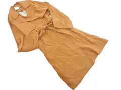 Crisp クリスプ チェック 切替 トレンチ コート sizeF/ベージュｘグレー ◇■ レディース