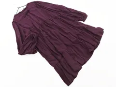 ZARA ザラ フリル ワンピース sizeL/紫 ■◇ レディース