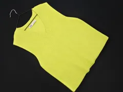 ZARA ザラ Vネック ニット ベスト sizeM/ライトイエロー ■◇ レディース