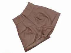 新品 GRL グレイル フェイクレザー ショート パンツ sizeM/茶 ◇■ レディース