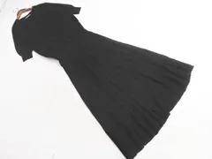 Rope Picnic ロペピクニック マキシ ニット ワンピース size38/黒 ■◆ レディース