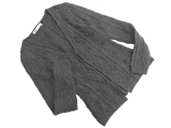 ZARA ザラ ウール混 ケーブル編み カーディガン sizeM/グレー ◇■ レディース