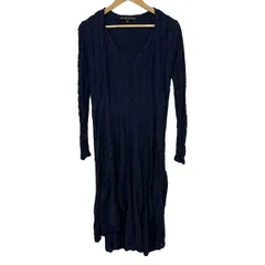 RalphLauren(ラルフローレン) ワンピースセットアップ レディース美品  ネイビー ニット/シルク