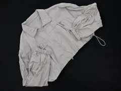 INGNI イング リボン ドロスト ショート丈 ナイロン ジャケット sizeM/グレー ■◇ レディース