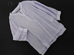 un dix cors アンディコール 七分袖 ブラウス シャツ sizeF/水色 ■◇ レディース