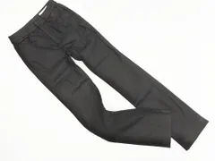 ZARA ザラ コーティング ストレート パンツ size34/黒 ◇■ レディース