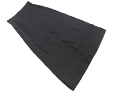 SLOBE IENA スローブイエナ リネン100% ロング スカート size38/黒 ■◇ レディース