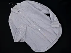 green label relaxing グリーンレーベルリラクシング ユナイテッドアローズ ストライプ ボタンダウン シャツ sizeS/白ｘ青 ■◇ メンズ