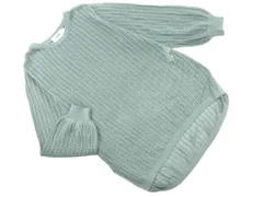 AZUL BY MOUSSY アズールバイマウジー 透かし編み ニット セーター sizeM/緑 ■◇ レディース