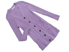 Ray Cassin レイカズン リブ カーディガン sizeF/紫 ◇■ レディース