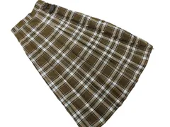 niko and ニコ アンド チェック ロング スカート sizeM/カーキ ◇■ レディース