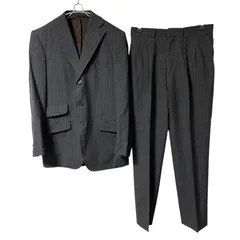 【美品】ETRO エトロ スーツ セットアップ 2ピース ビジネススーツ ストライプ グレー サイズ44【Z1767】