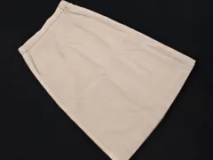 AMACA アマカ ウール混 Aライン 台形 スカート size38/ベージュ ◇■ レディース