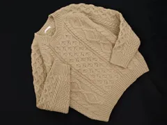 LOWRYS FARM ローリーズファーム ケーブル編み ニット セーター sizeM/ベージュ ◇■ レディース