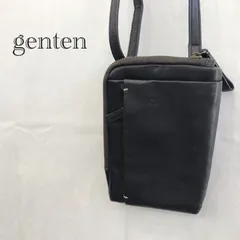 genten リベラⅡ ミニショルダーバッグ ゲンテン 牛革 モバイルショルダーバッグ 鞄   ブラック  ユニセックス 鞄のサムネイル