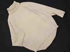 AZUL basic アズールバイマウジー ドルマン タートルネック ニット セーター sizeS/ベージュ ◇■ レディース