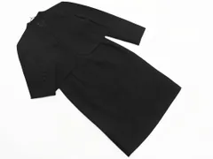 SOIR BENIR ソワールベニール ブラック フォーマル レース ジャケット ワンピース セットアップ size11AR/黒 ■■ レディース