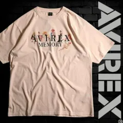 AVIREX アヴィレックス ピンナップガール ロゴ プリント コットン クルーネック 半袖 Tシャツ カットソー 6123265 ピンク ▲017▼50328k02