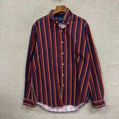 ポロ ラルフローレン 新モデル マルチポニー ストライプ 長袖 シャツ M A06371