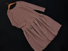 any SiS エニィスィス ニット ドッキング ワンピース size0/ピンクベージュ ◇■ レディース