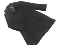 JILLSTUART ジルスチュアート ウール混 ベルト付き Aライン コート sizeS/黒 ◇■ レディース