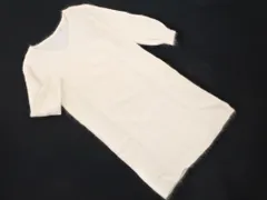 PROPORTION プロポーション ボディドレッシング アンゴラ混 Vネック ワンピース sizeF/オフホワイト ◇■ レディースのサムネイル
