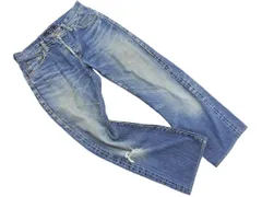 johnbull ジョンブル ボタンフライ ダメージ加工 デニムパンツ size30/紺 ■■ メンズ