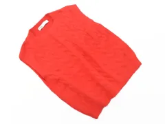 ZARA ザラ ケーブル編み ニット ベスト sizeS/赤 ■◇ レディース