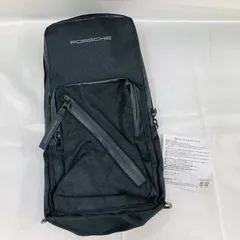 A【非売品】Porsche ポルシェ ノベルティ ブラック サコッシュ 斜めがけ バッグ 鞄 黒 新品未使用品