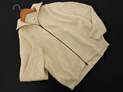 LOWRYS FARM ローリーズファーム ニット ジャケット ジップアップ カーディガン sizeF/アイボリー ◇■ レディース