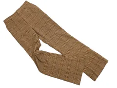 Ray BEAMS レイビームス チェック パンツ size0/ブラウン ◇■ レディース