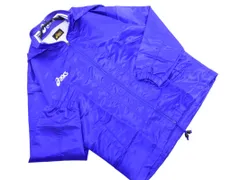 新品 ASICS アシックス ウインドブレーカー ジャケット sizeM/青 ◇■ メンズ