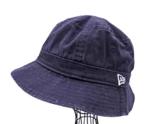 New Era ニューエラ キャンバス バケット ハット 紺 ■■ メンズ