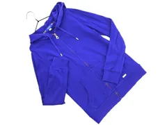 BLUE LABEL CRESTBRIDGE ブルーレーベル クレストブリッジ ジップアップ パーカー size38/青 ◇■ レディース