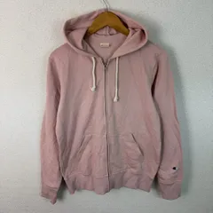 Champion チャンピオン スウェット ジップパーカー フルジップ ピンク Lサイズ レディース 古着 スポーツMIX ストリート