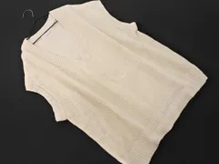 AMERICAN HOLIC アメリカンホリック Vネック ニット ベスト sizeM/オフホワイト ◇■ レディース