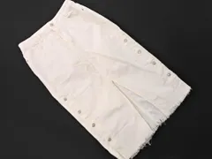 ZARA ザラ スリット タイト デニムスカート sizeM/白 ■■ レディース