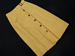 NATURAL BEAUTY BASIC ナチュラルビューティーベーシック アシメ ボタン フレア スカート sizeM/ベージュ ■■ レディース