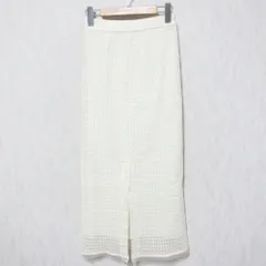 未使用 24SS Diagram ダイアグラム グレースコンチネンタル ラッセルメッシュスカート 0324221048 36 ベージュ レディース 古着 中古 USED