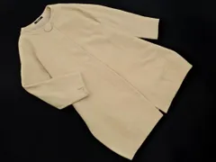 HIROKO BIS ヒロコビス ウール混 ノーカラー コート size15AB/ベージュ ◇■ レディース