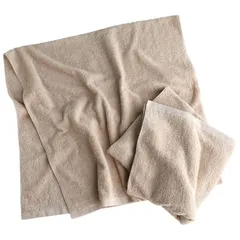 【人気商品】泉州タオル 日本製 バスタオル 大判 72×138cm 2枚セット 綿100% 業務用タオル グレーベージュ 瞬間吸水 速乾 軽量薄手 部屋干し 耐久性 無地