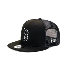 【在庫処分】[ニューエラ] メッシュキャップ スナップバック 9FIFTY BLACK & WHITE MLB
