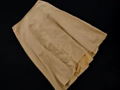 NATURAL BEAUTY BASIC ナチュラルビューティーベーシック スウェード調 フレア スカート sizeM/ベージュ ◇■ レディース