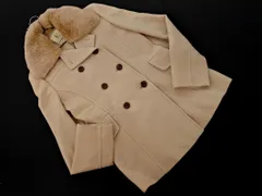 KUMIKYOKU 組曲 ウール混 ラビットファー付き チェスター コート size3/ベージュ ◇■ レディース