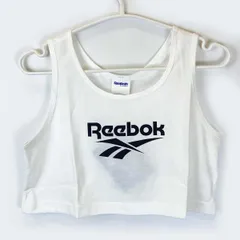 【未使用】リーボック エッセンシャル クロップド タンクトップ S ホワイト CF3958 DUH70 レディース Reebok フィットネス トレーニング スポーツウェア