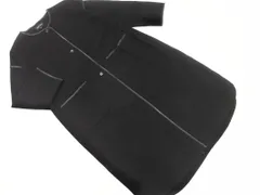 QUEENS COURT クイーンズコート パイピング ノーカラー コート size2/黒 ◇■ レディース