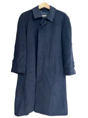   Baker St. ベイカーストリート　カシミヤ100%  ロングコート　ステンカラーコート　ブラック　メンズ　サイズM【Z1762】